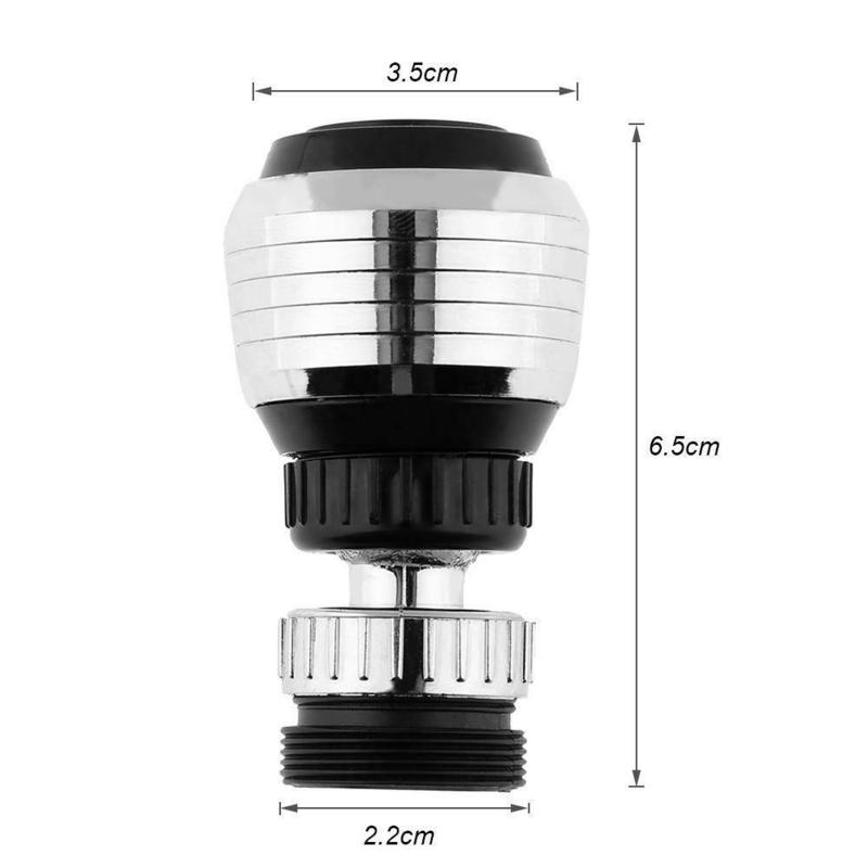 Grifo aireador de cocina, difusor de ducha de agua ajustable de 360 grados, ahorro de conector, boquilla para grifo de agua B4D8