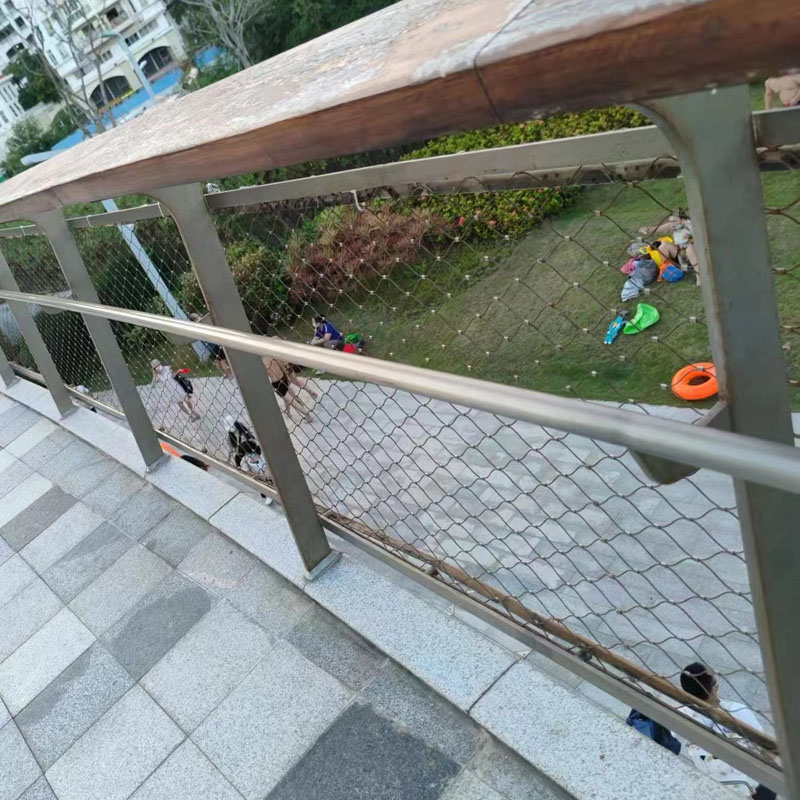 X Tend Balcony Safety Net - SS304/SS316 Stainless Steel Rope Mesh 1.5mm Wire Durable Anti-Fall Protection for Homes