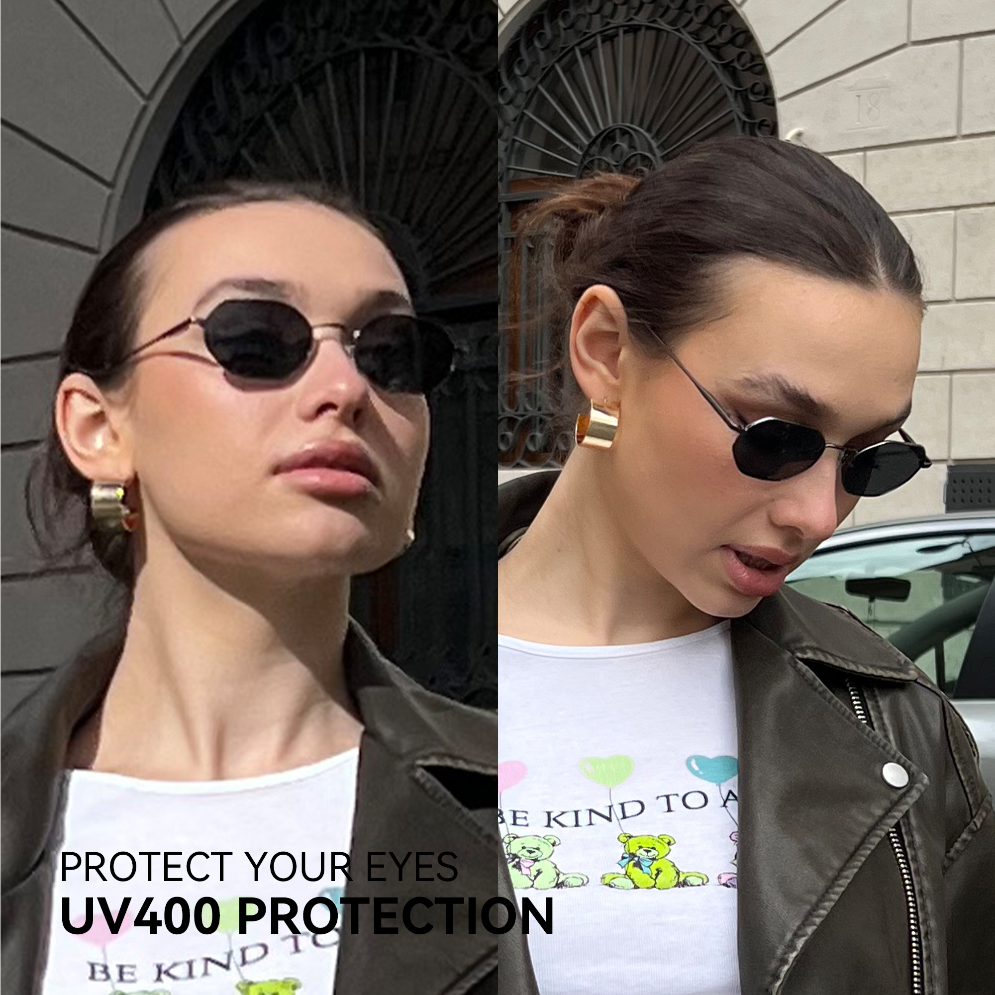 ZENOTTIC Retro Small Polygon Polarized Sunglasses Women Metal UV400 Sun Glasses Men Anti-Glare UV400 Goggles Driving Eyewear