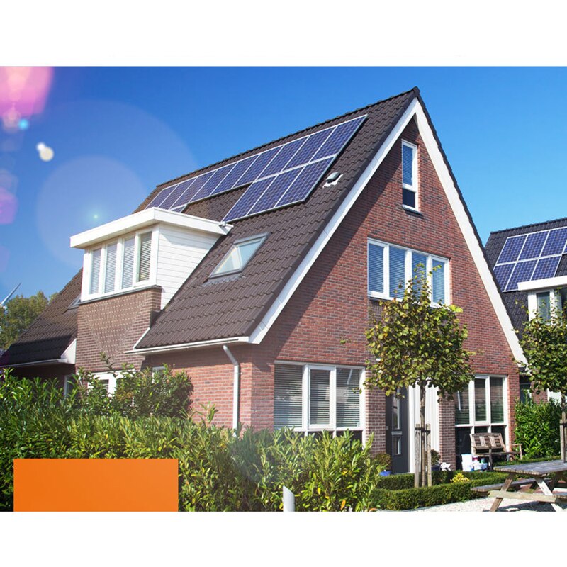 12V 30W Vertical Solar Panel Power Bank Glass Rigid Monocrystalline Cell Sun Power Waterproof USB Port Charger Home Roof Boat