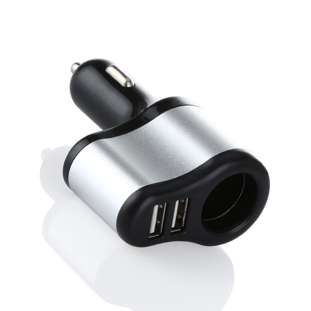 Caricabatteria Da Auto Doppio USB Da 3,1 A Con Display LCD A 2 Porte 12 24 V Rapido Nero~p143007641