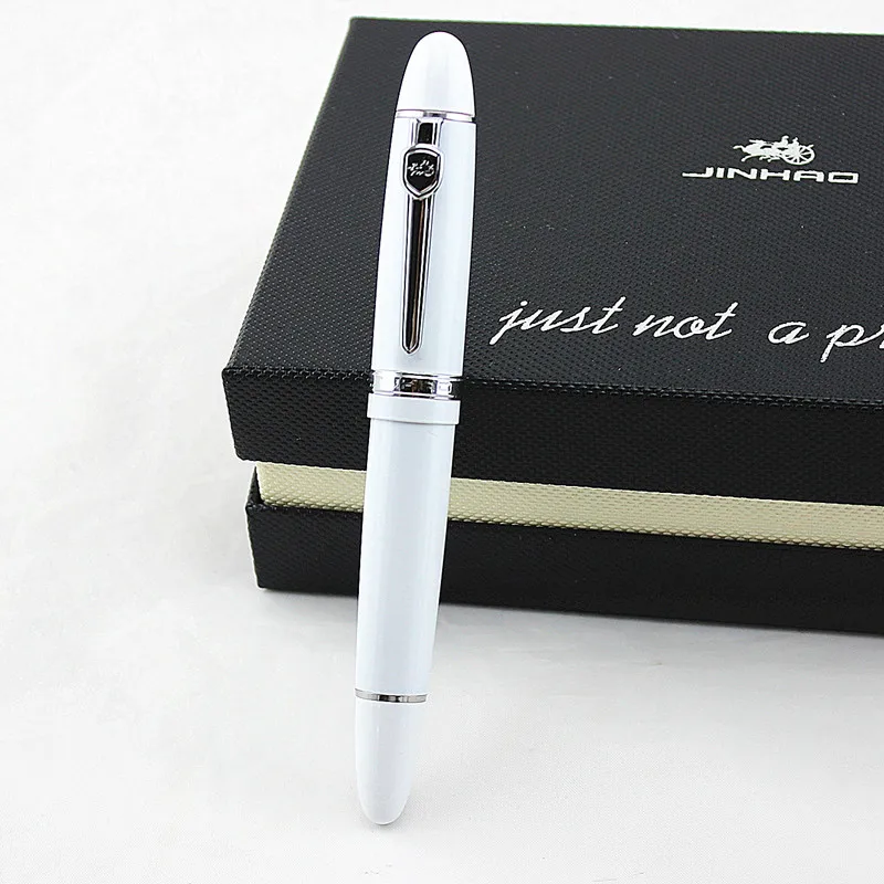 JINHAO 159 Luxury Brand Metal Roller Ball Pen Ballpoint Pens Stationery Office School Suppliers Student JINHAO 450: Light Grey
