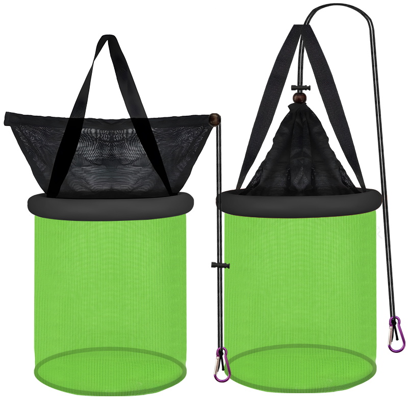 Rede de proteção de peixes de náilon, plástico pendurado preto verde, protetor de peixes preto laranja de náilon, dobrável portátil, peixe flutuante de alta qualidade g: YELLOW