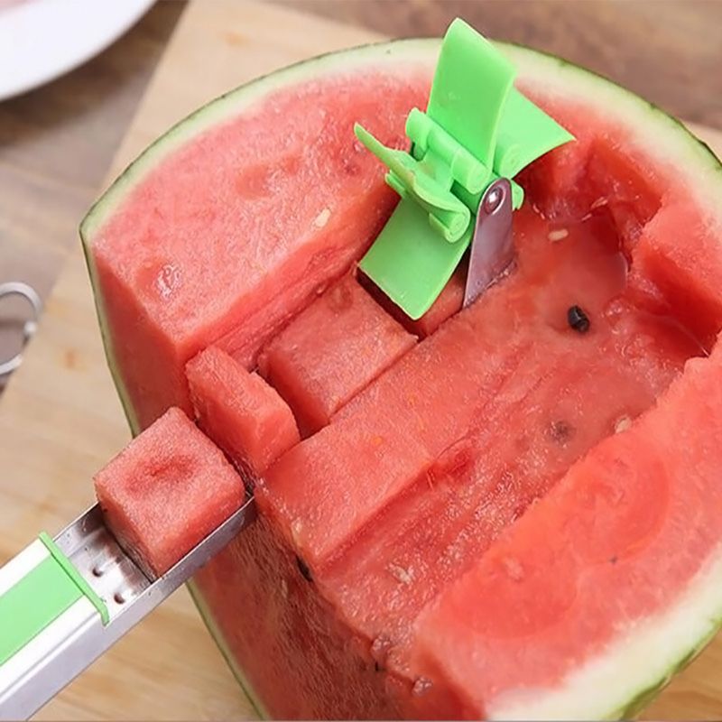 Vindmølle plastskærer med vandmelonknivform brugt i rustfrit stålværktøj til vandmelon strømbesparende skæremaskine