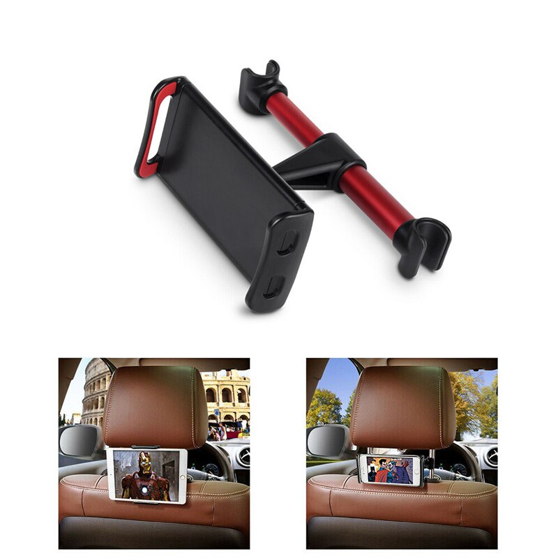 Soporte para Tablet y coche para Ipad 2/3/4 Air Pro de 7 a 11 pulgadas, soporte Universal para GPS, soporte para asiento trasero, montaje para coche con rotación de 360: 002 Red