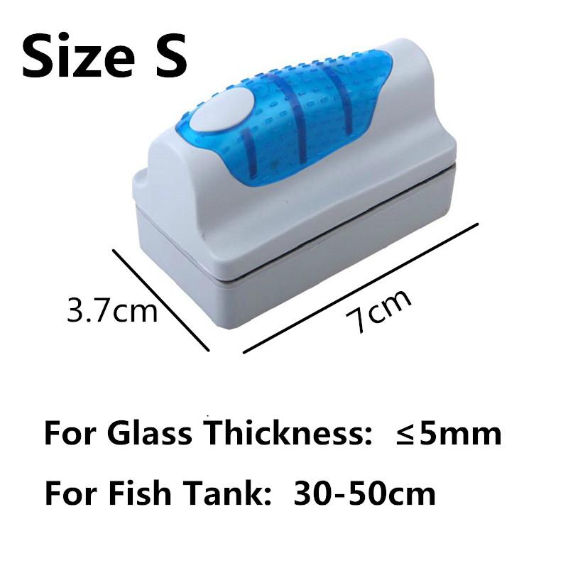 hygger Vistankborstel, aquarium, glasreiniger, magnetische algenreiniging, magnetische ruitenreiniger, reinigingsgereedschap, drijvend schoon scrubber, algengereedschap met afneembare schraper (M