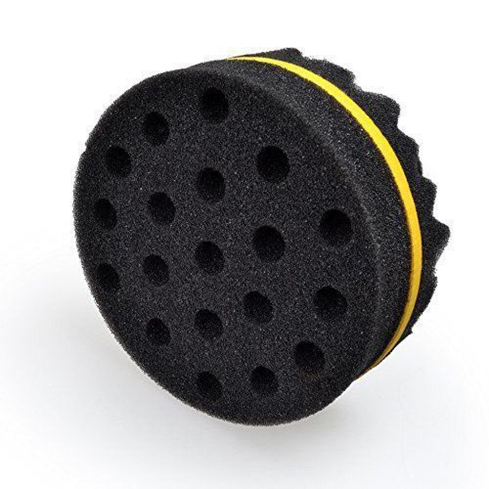 Salon barbier vague Double face cheveux éponge brosse pour redoute bobine Locs Curl torsion multi-trous Curl vague outils de coiffure