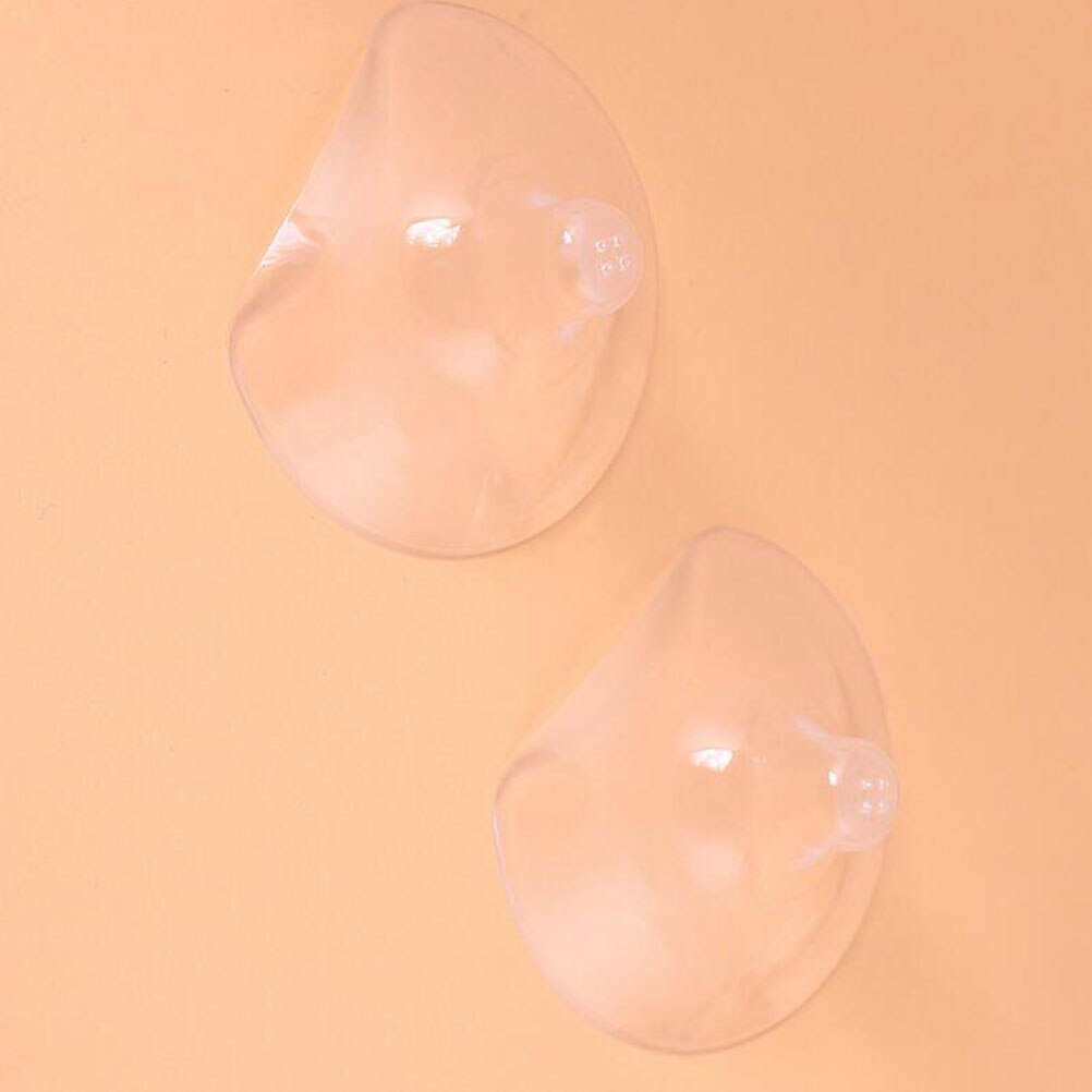 2pcs Semicircle Silicone Shield Cover Set Breastfeeding Nursing Shield Protector with Dust-Proof Carrying Case