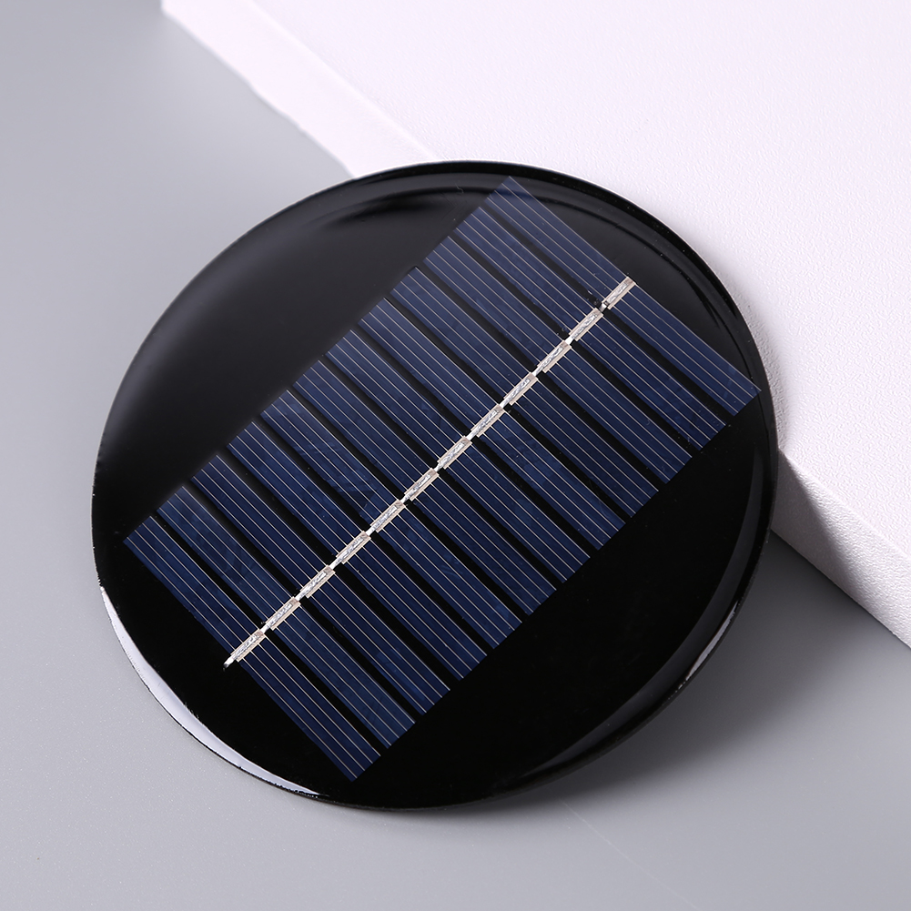 2 stuks mini-zonnepaneel van siliconen, monokristallijn, 1 W, 5 V, doe-het- zelf, zonnepaneelmodule voor het opladen van batterijen, 3,7 V