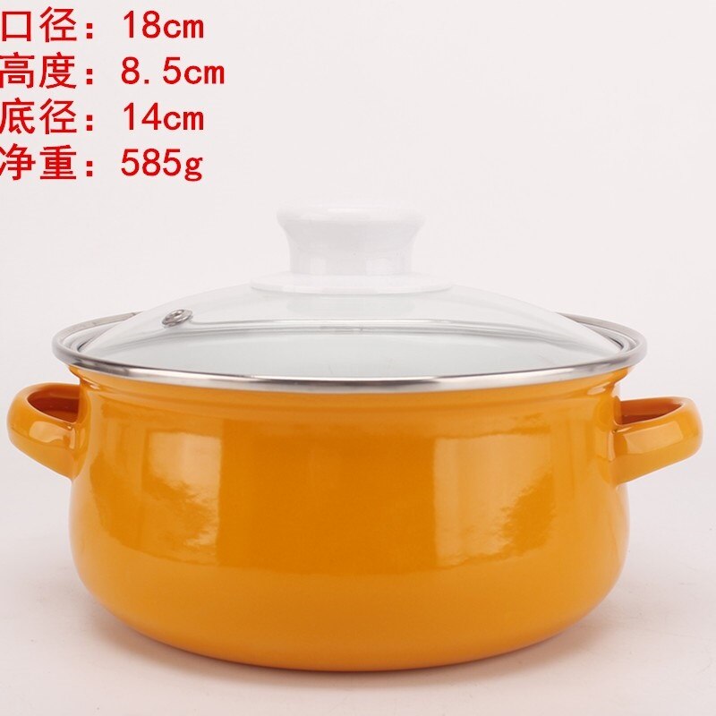 Pink Kitchen Soup Pot Cooking Food Prefered Small Ramen Stock Pot Noodle Cute Glass Lid Pote Mantimentos Pot Groceries OB50DG: 18cm Style 4