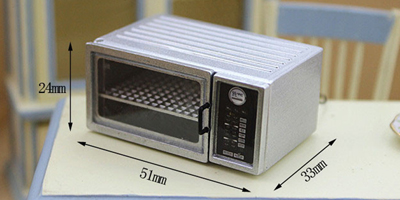 Casa de muñecas en miniatura a escala 1/12, horno microondas, juego de cocina, plato para hornear pan para muñeca BJD OB11, Mini accesorios de juguete de comida: Blanco