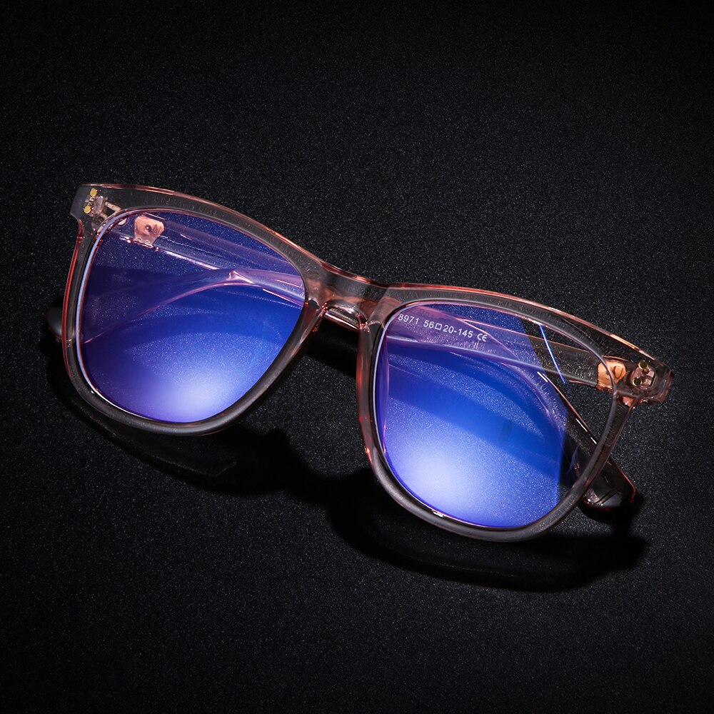 Transparent Computer Glasses Frame Women Men Anti Blue Light Round Eyewear Blocking Glasses Optical Spectacle Eyeglass