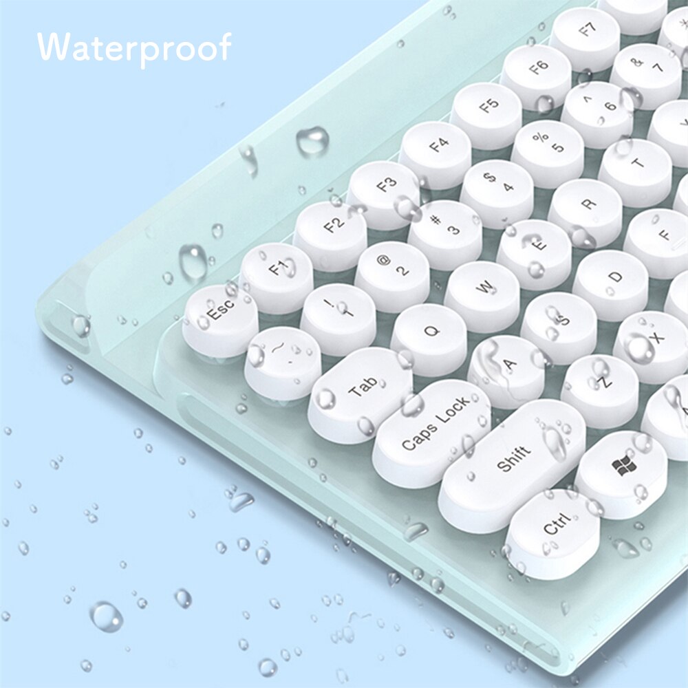 Clavier filaire L3 102 touches, , ABS, étanche, pour ordinateur PC de jeu, PC portable, blanc/rose/noir