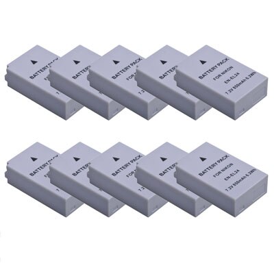 2 PC 850 mAh EN-EL24 EN EL24 Oplaadbare Camera Batterij + LCD USB Lader Voor Nikon 1 J5 1J5 DL18-50 DL24-85 Digitale Camera 'S