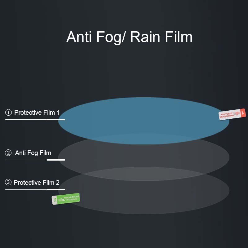 Bil bakspejl bakspejl anti-tåge film antirefleks regntæt blød film