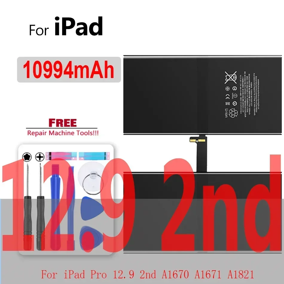 Tablet-Akku für iPad 5 Air 1 A1474 A1475 A1893 für iPad 6 Air 2 A1566 A1567 Mini 1 2 3 4 5 Pro 9,7 10,5 12,9 2. 3. Batterie: Gold