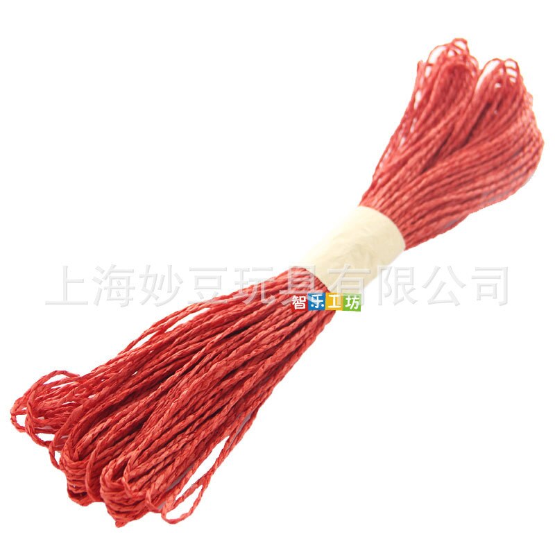 30m Double-strand Color Paper Rope 2mm Diameter DIY Hand-knitted Kindergarten Art Material Toys