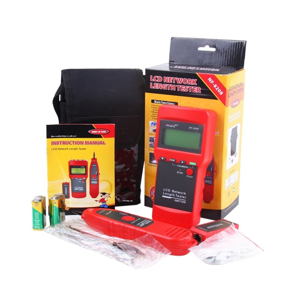 Noyafa NF-8208 Multipurpose LCD Display Network Telephone Cable Tester Tracker Line Finder Wire Tester Cable Locator