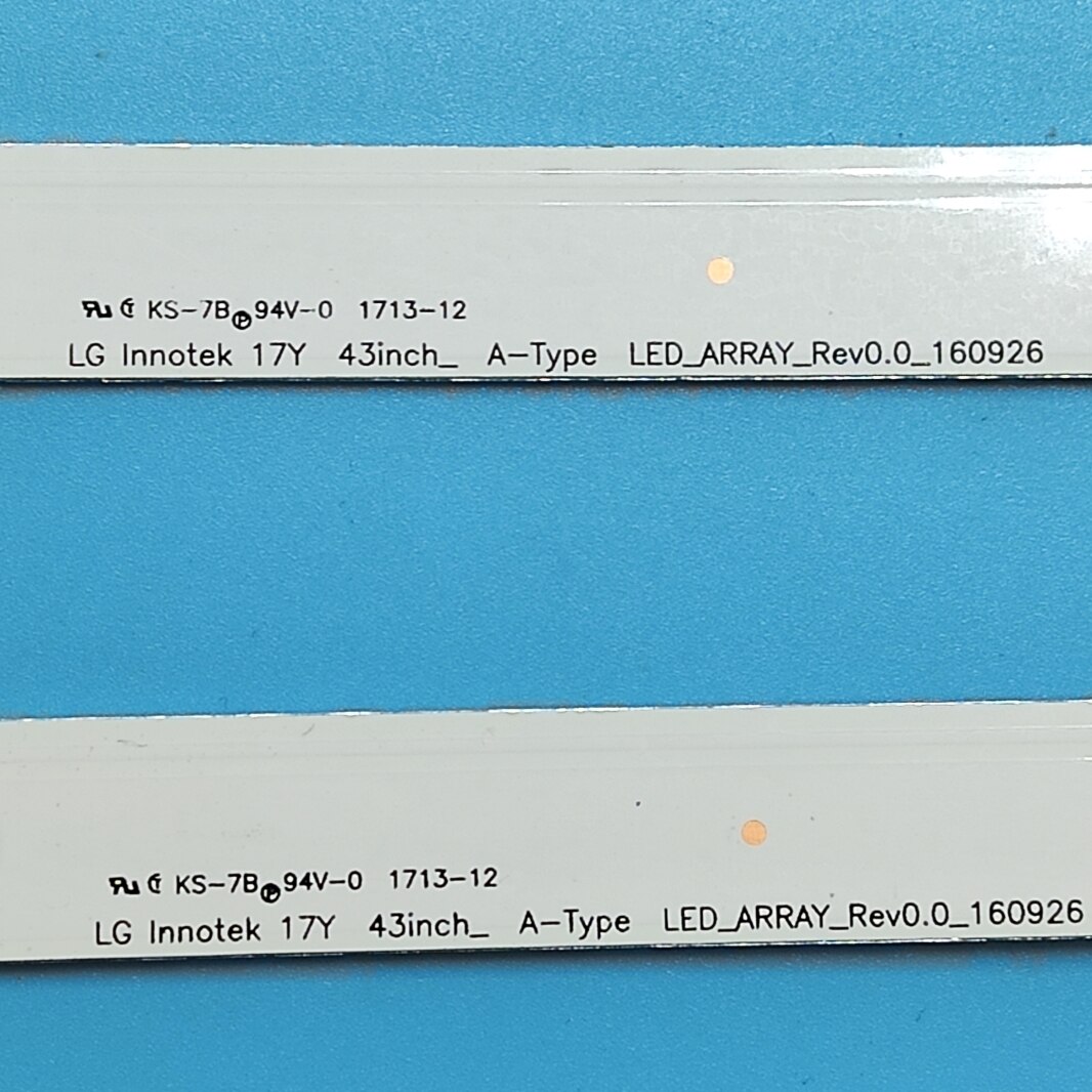 Tira de luces LED de retroiluminación, accesorio para LG 43UJ6300 43UJ6500 43UJ6560 43UJ651V 43UJ561V 43UJ701V 43UK6200 43UJ630V 43UJ635V 43LJ614V, 3 unids/set
