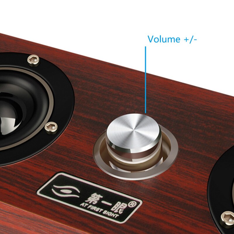 20W Portable Column Wireless Column Speaker Supports TF Card FM Radio Aux Subwoofer Soundbar for Computers and Home TVs, etc.