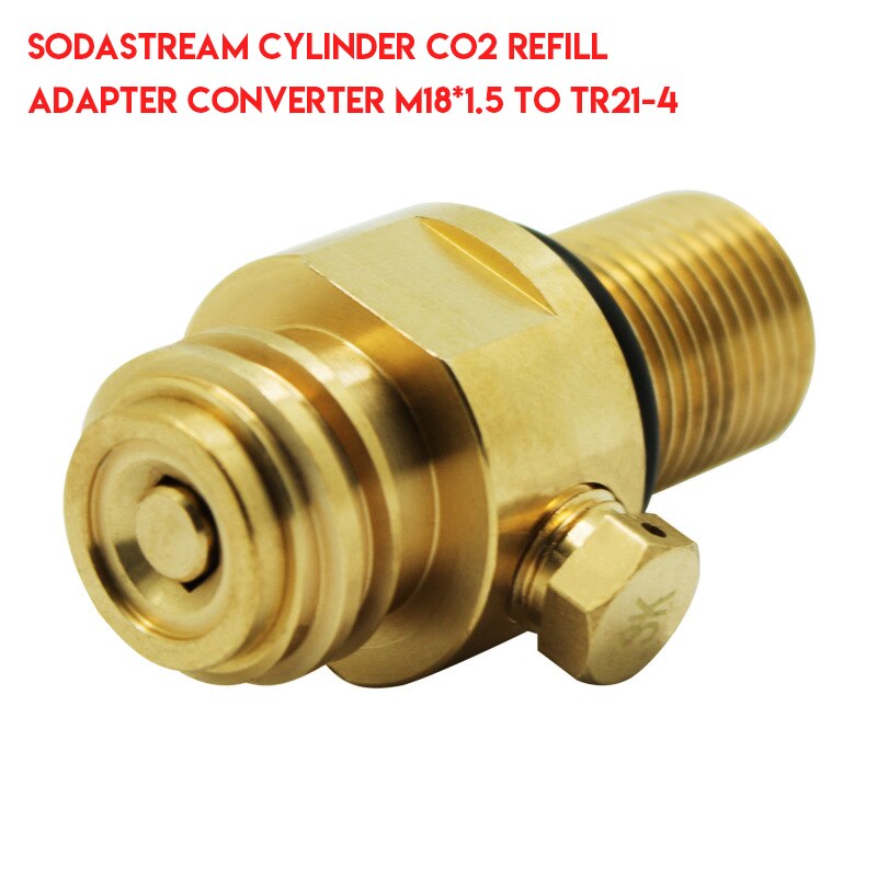 Sodastream Soda Club Cylinder CO2 Refill Adapter Converter Thread Adapter G1/2-14,T21-4 ,W21.8-14 Transform Each Other