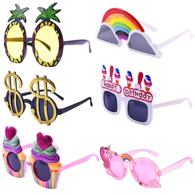 Verjaardagsfeestje Bril Grappig Zonnebloem Kaars Cake Zonnebril Voor Gelukkige Verjaardag Gunsten Photo Booth Props Decoratie Kids 8