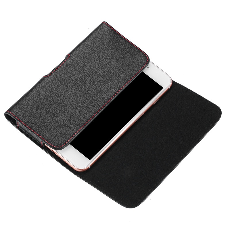 Universal 5.2-5.5inch Phone Pouch For iPhone 11 Pro Max Xs XR X 6 6S 7 8 Plus Case Belt Clip Holster Leather Bag Flip Cover