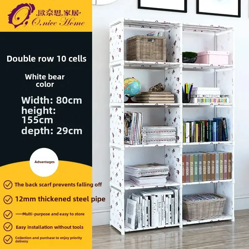 Armario multicapa a prueba de polvo, estantería divisoria de alta capacidad para dormitorio, armario de almacenamiento de montaje Simple abierto, muebles de dormitorio