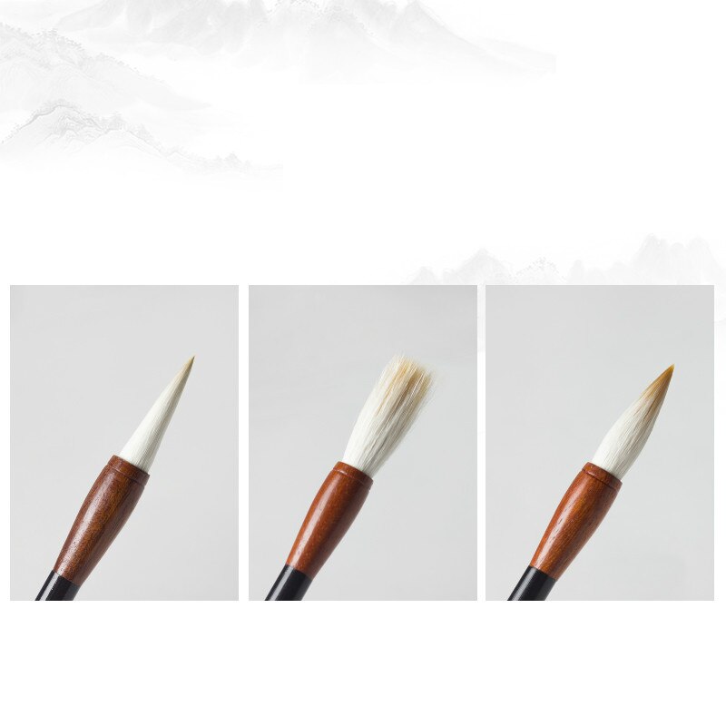 Multiple Hair Chinese Painting Writing Brush Set S/M/L Regular Script Beginner Calligraphy Handwriting Practice Craft Supply