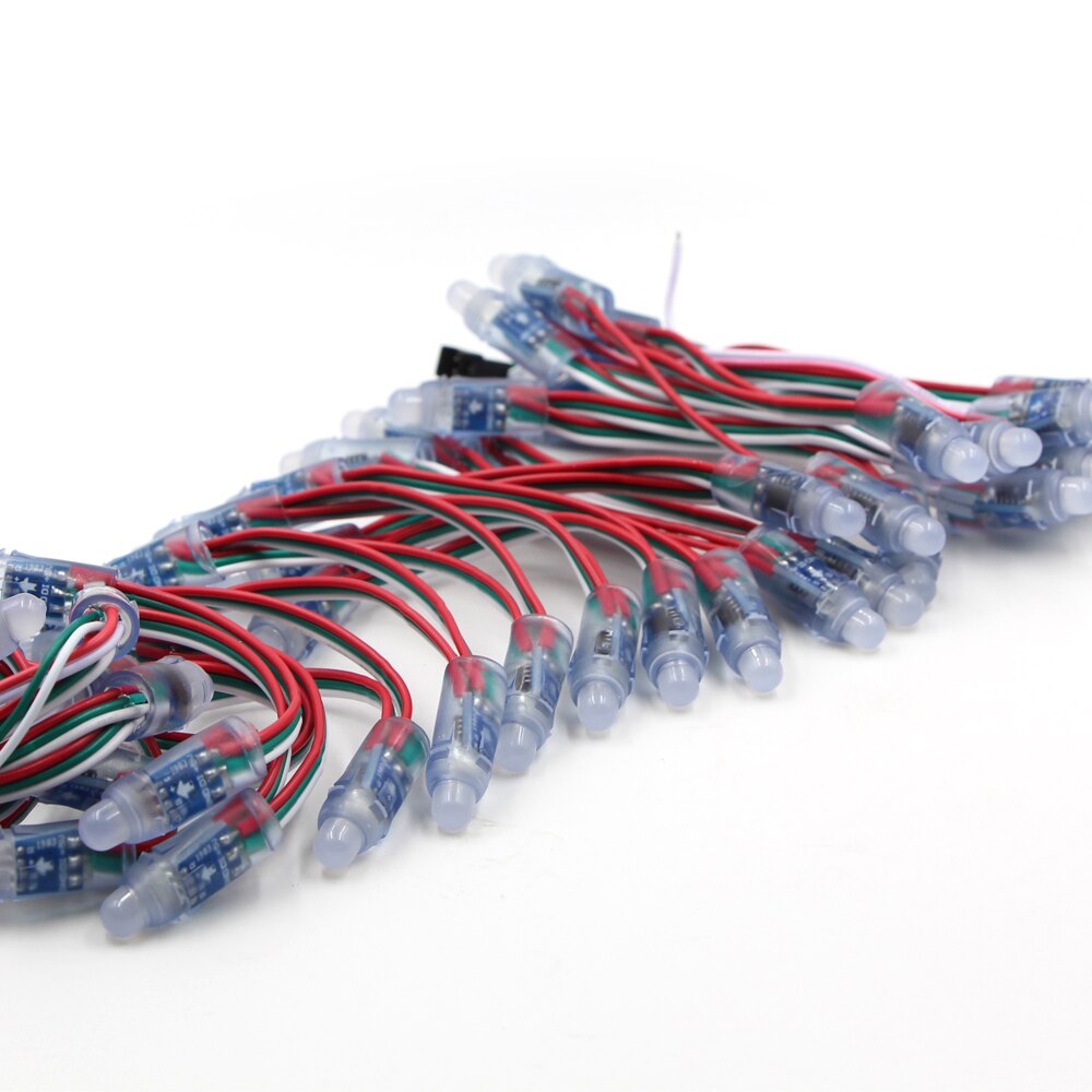 WS2811 2811 IC RGB Full Color 12mm Pixels digital Addressable 5V 12V Dream Color LED Pixels Module IP68 Waterproof Point Light