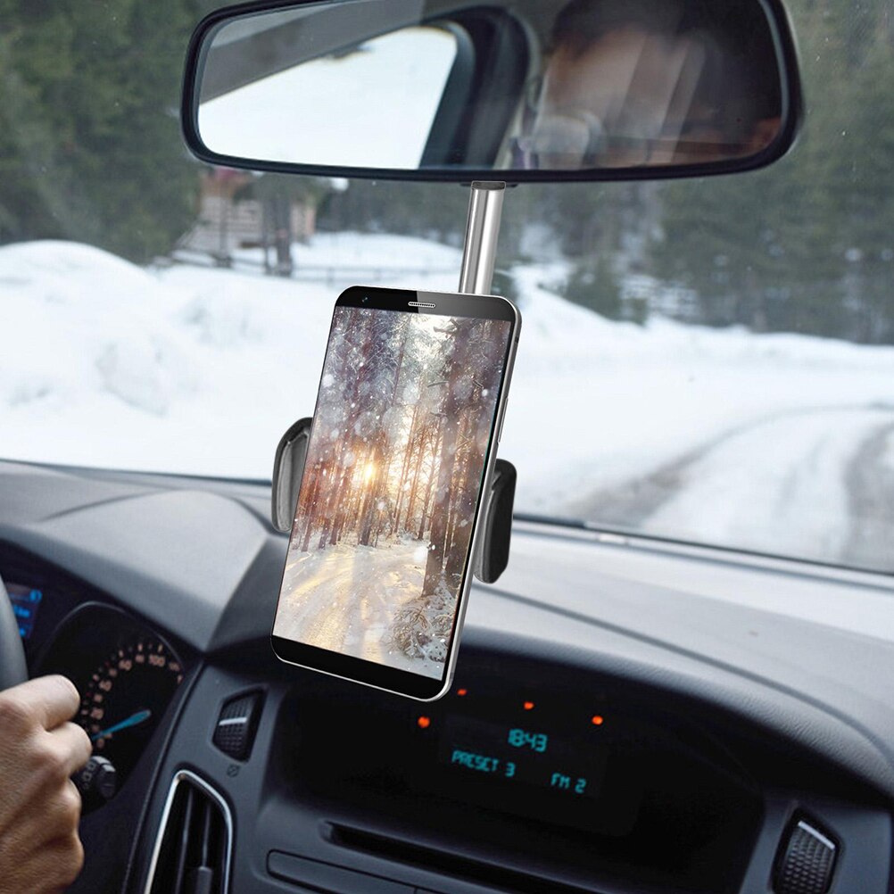 Universal- Auto Telefon Halfter 360 Grad Rotierenden Telefon Halfter Smartphone Ständer Auto Rückspiegel Montieren Telefon Halfter