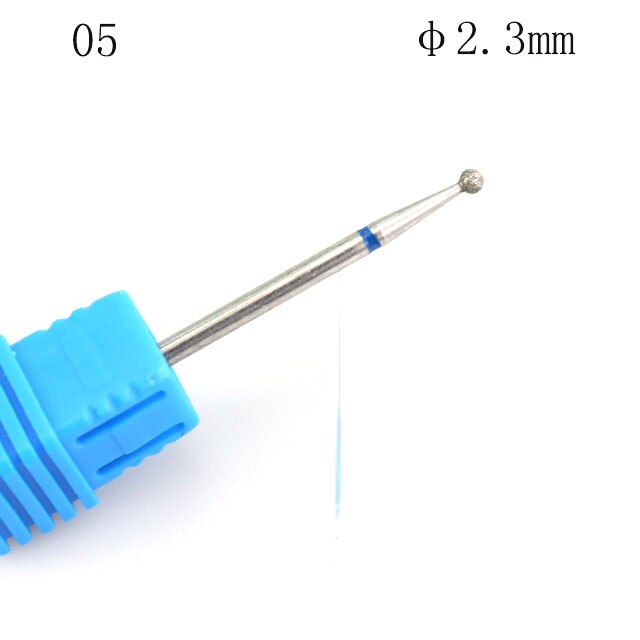 1Pcs Diamond Nail Drill Rotate Burr Bits Nail File Milling Cutter For Electric Manicure Machine Polish Remove Nail Art Tools: 5