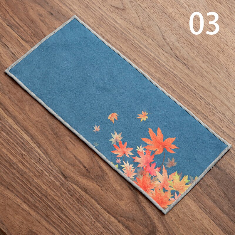 Painted Tea Towel Absorbent Rag Thickened Table Cleaning Chinese Tea Ceremony Household Kitchen Cleaning Towels Tea Accessories: 03