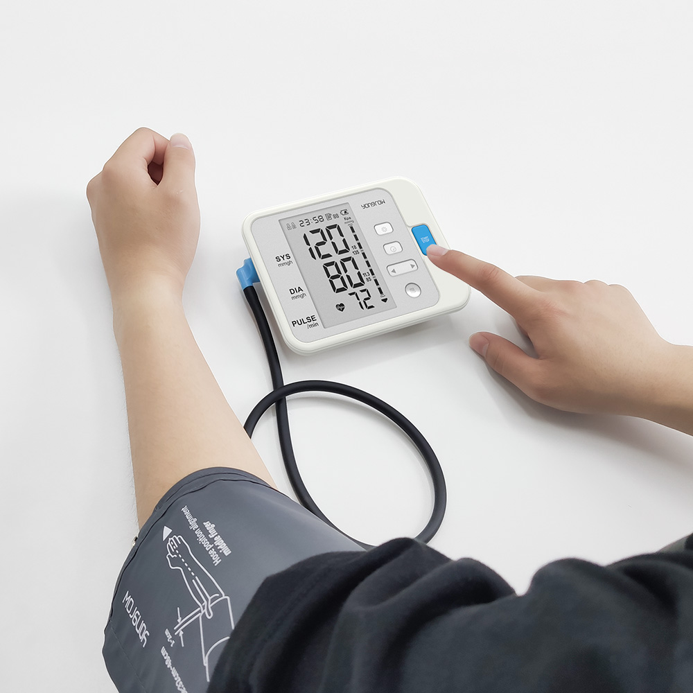 Yongrow Draagbare Digitale Bovenarm Bloeddrukmeter Meting Tool Draagbare Lcd Digitale 1 Pcs Tonometer Bloeddrukmeter