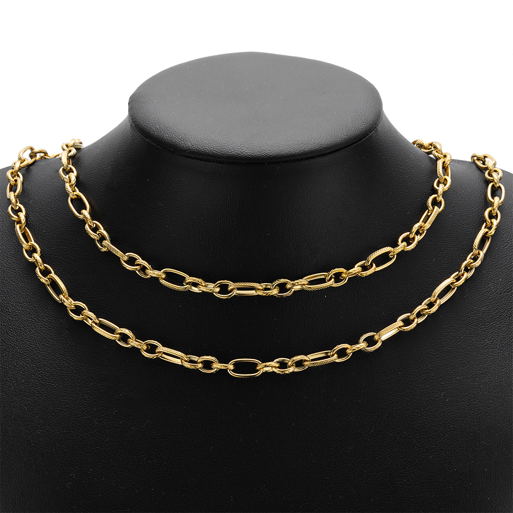 Edelstahl 1 Meter Ketten Kabel Stil Gold Ketten DIY für Halskette Armbinde Fußkettchen Schmuck Herstellung Komponenten