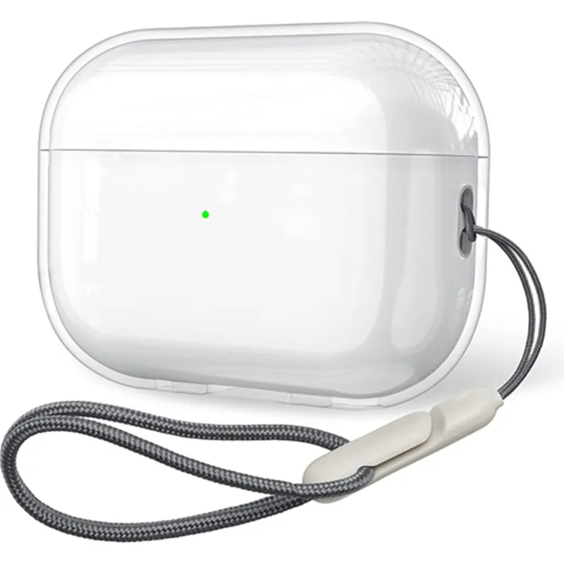 Fodral för airpods pro 2nd generationen transparenta trådlösa hörlurar skyddande fodral för airpods pro 2 bluetooth-hörlurar skydd