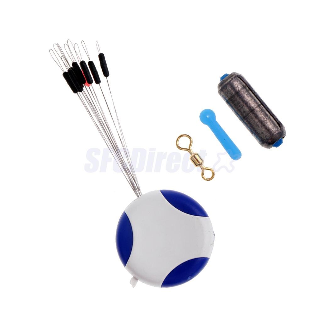 4 in 1 Fishing Tackle Tools - Fishing Space Beans Fishing Sheet Lead Float Seat and Swivels 5 Size Available: XL