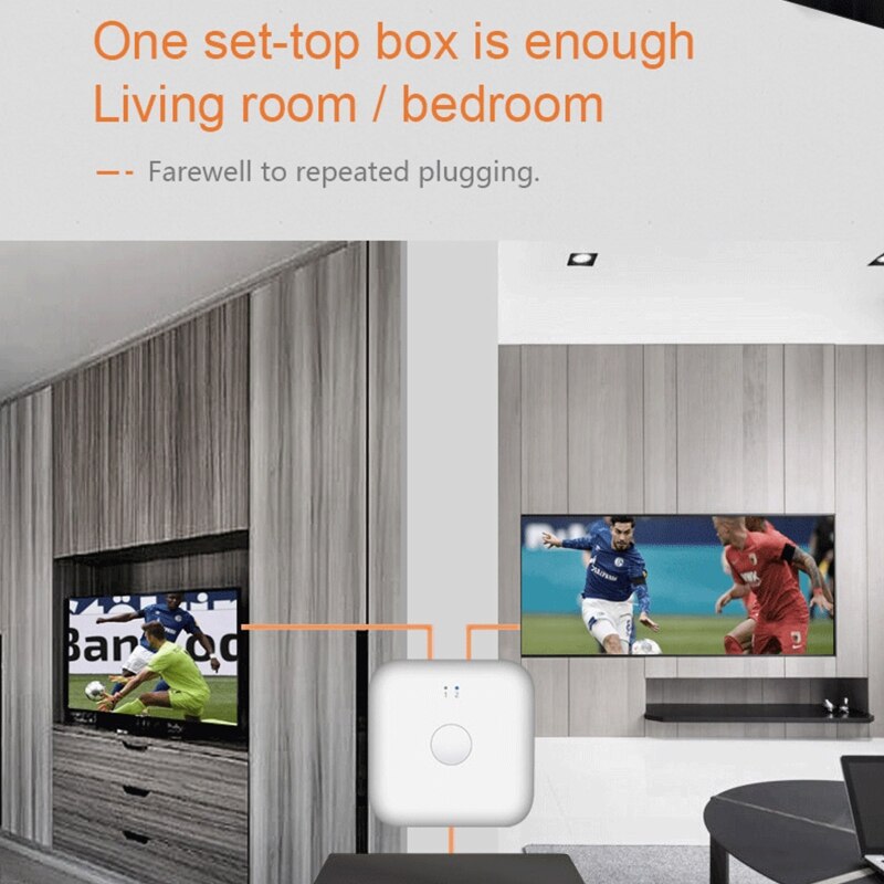 Interruptor A9LC 2x1 compatible con HDMI 4K 30HZ HDMI1.4 Splitter bidireccional Switcher Box Type C conector 2 en 1 Out / 1 in 2 Out