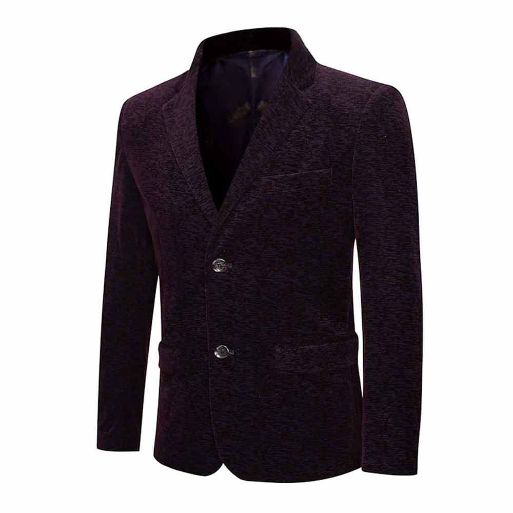 Men's Suit Jacket - Single Breasted Notched Collar - Smart Casual Business Formal Blazer: Red / L