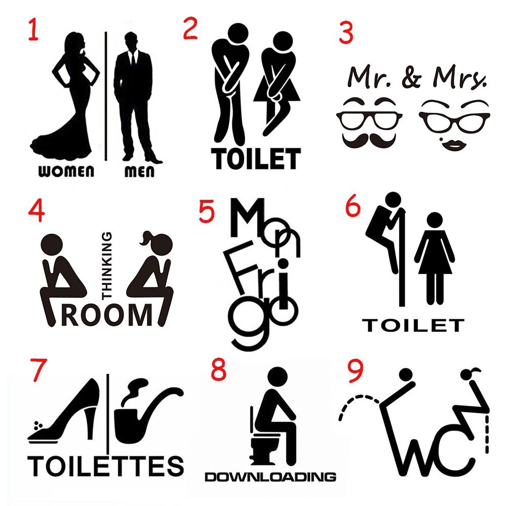 Moderne lijnen Douchecabine sticker