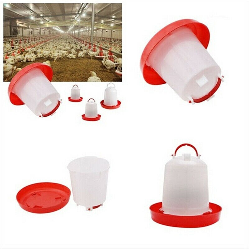 1 Pcs Chicken Drinking Cup Automatic Drinker Chicken Feeder Plastic Poultry Water Drinking Cups Easy Chicken Drinker 1.5/2.5/4L