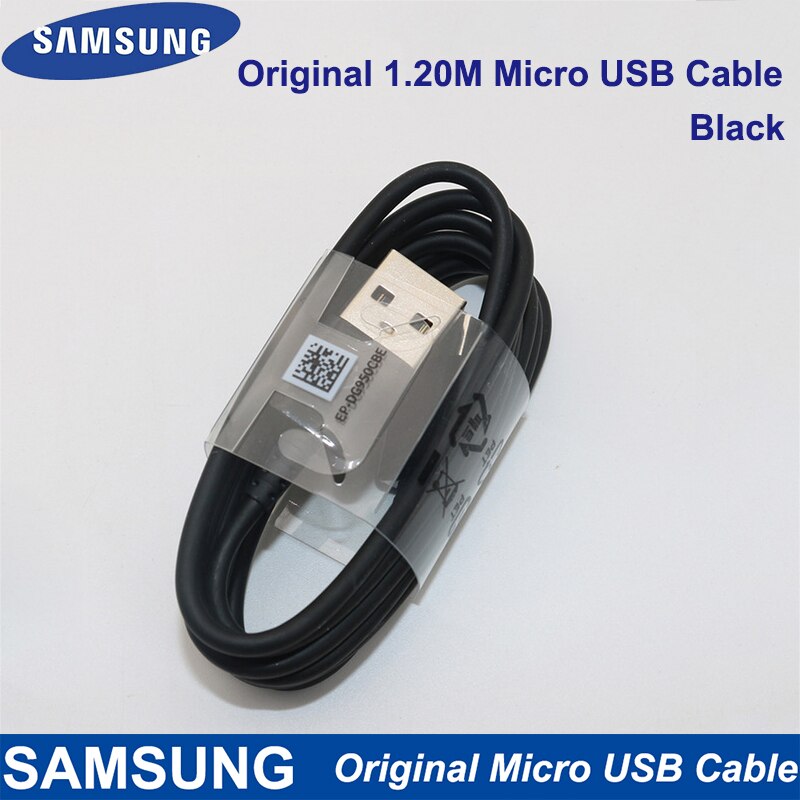 Para Samsung cargador rápido UE 9V2A adaptador de pared carga Cable Micro USB para Samsung Galaxy S7 S6 Edge J3 J5 J7 Note4 5 A3A5 A7: Black 1.2M Cable