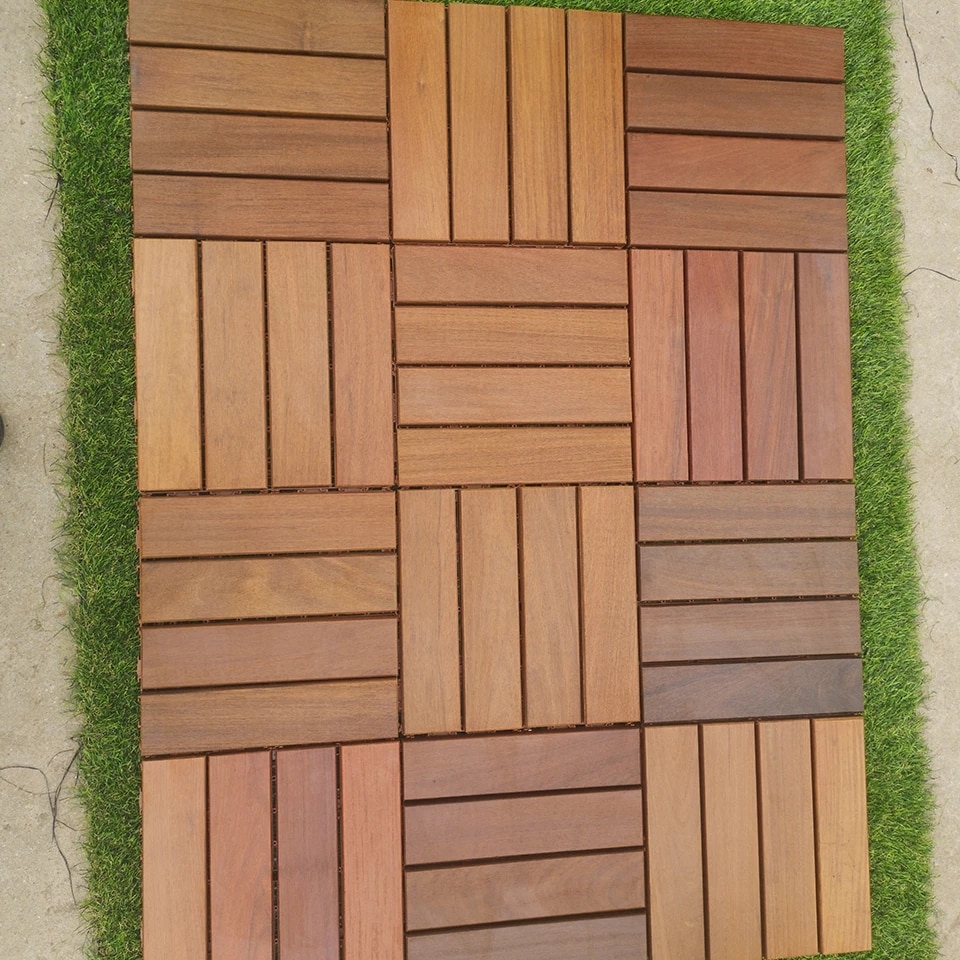 1pc Balkon Tegels Floor Decking Outdoor Carpet Tile For Outdoor And Floors Anticorrosive Balcony Garden Villa Wood Floor 30x30cm