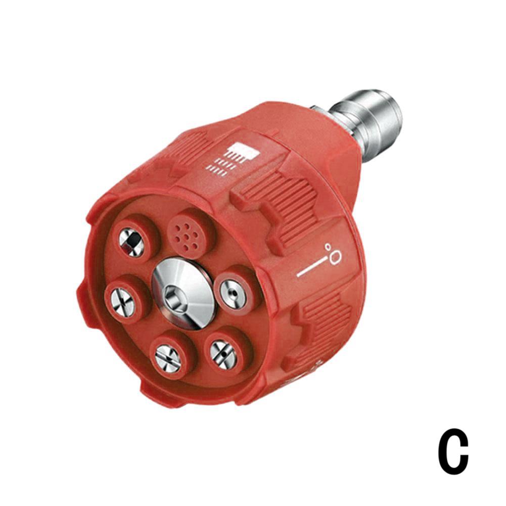 Boquilla de pulverización Universal para lavadora de alta presión, 4000Psi, 0 15 25 40 65 grados, rotación, riego, enjuague, boquilla de jabón, punta para jardín: Verde