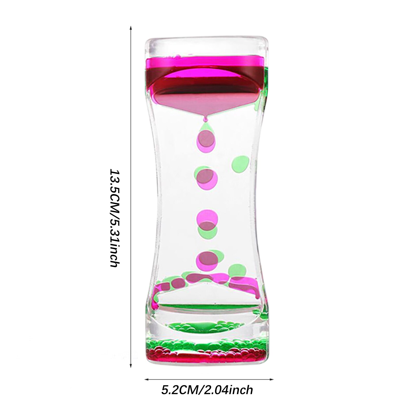 Liquid Timer visual Sensory Toy Autism Sedation Special Visual Timer Hourglasses Liquid Motion Needs Oil Floating Glass