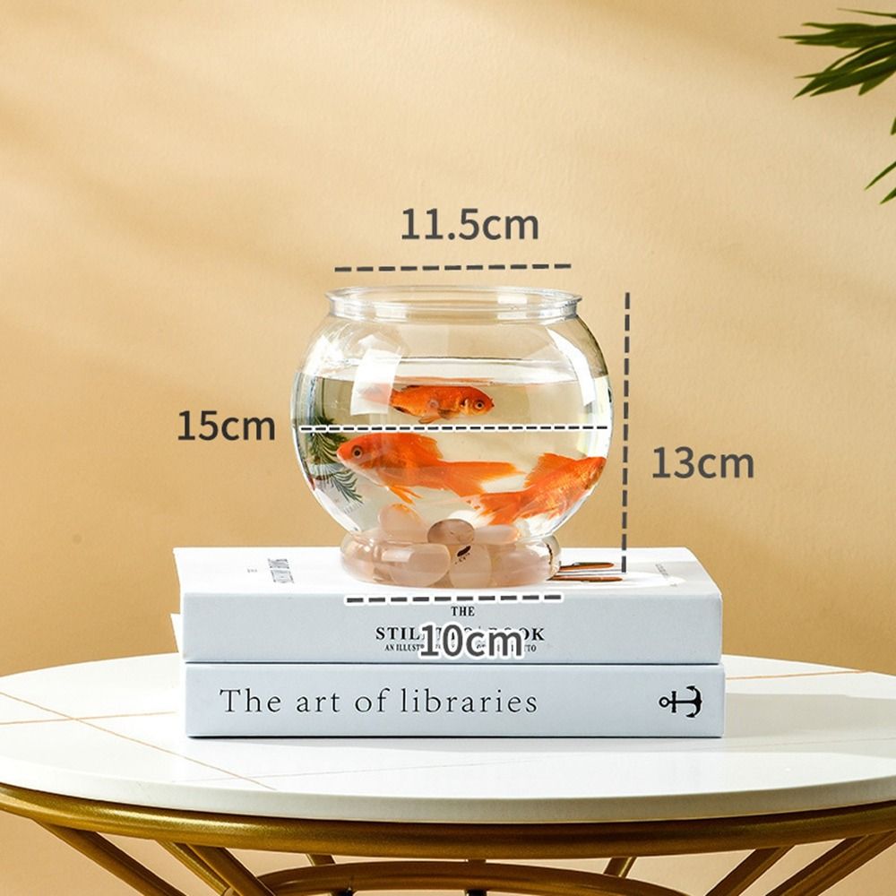Fish Bowl Small Aquariums For Small Ornamental Fish And Reptiles High Transparency Glass Good View
