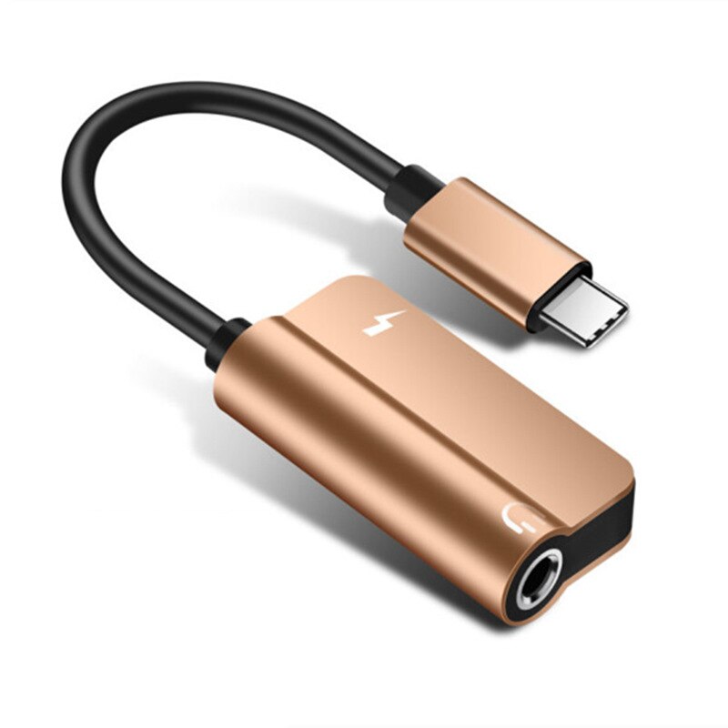 Type-c Headphone Adapter Applicable Millet Huawei Charging Songs Two-in-One Audio 3.5mm Adapter