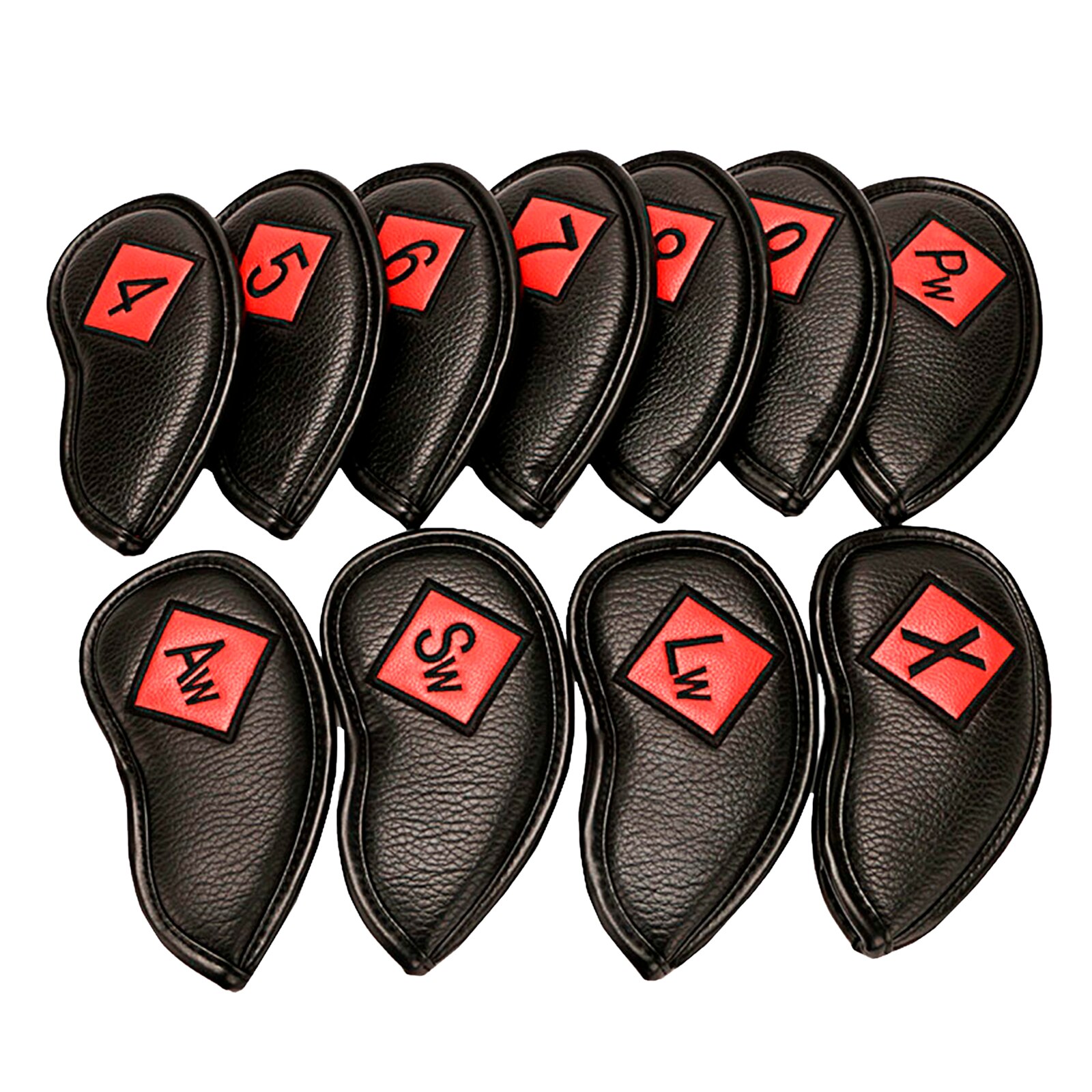 11Pack Golf Ijzer Headcover Set Genummerd Wiggen Club Head Cover Guard Case