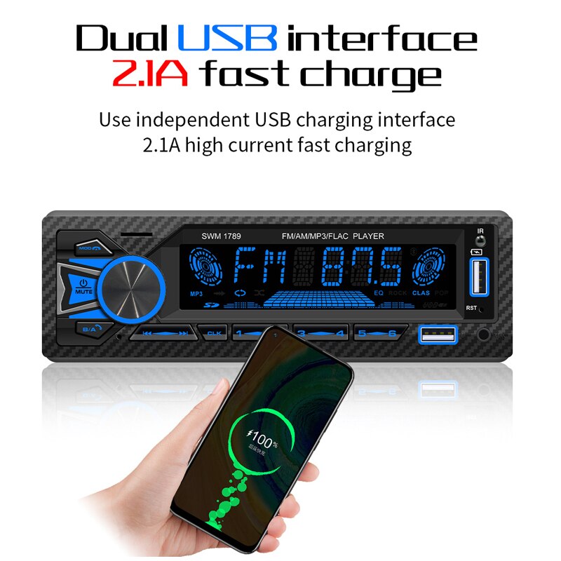 Radio con GPS para coche, reproductor MP3 estéreo con Bluetooth, 1DIN, receptor FM, 60Wx4, AUX/USB/tarjeta TF, Kit de música en tablero