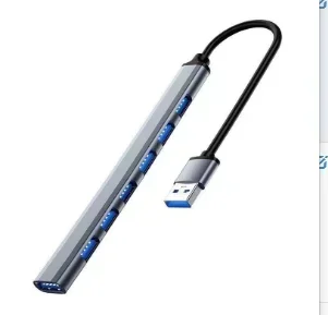 Centrum USB 3.0 7-w-1 OTG, stacja dokująca, rozdzielacz wieloportowy, adapter robić szybkiego transferu danych robić komputera, laptopa, myszy, klawiatury